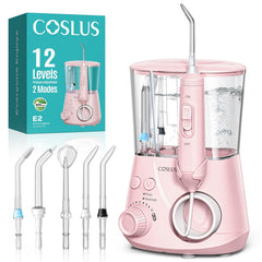 COSLUS Advanced Water Flosser pink E2 front view