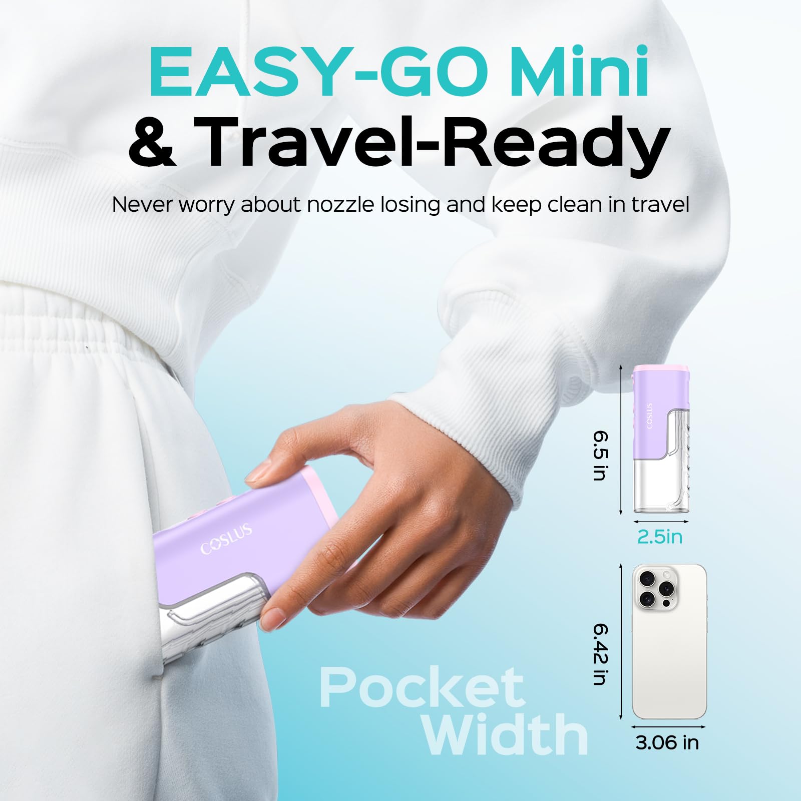 Detachable wide-mouth water tank for easy cleaning