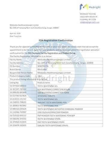 COSLUS whitening water flosser packaging contents