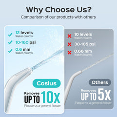 COSLUS Professional Water Flosser side view in black