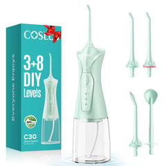 Coslus Water Dental Flosser Green C30 front view