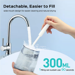 Four interchangeable nozzles for customizable dental care