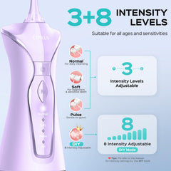 Cordless portable flosser for home and travel