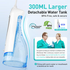 Large 300ml water tank of COSLUS flosser