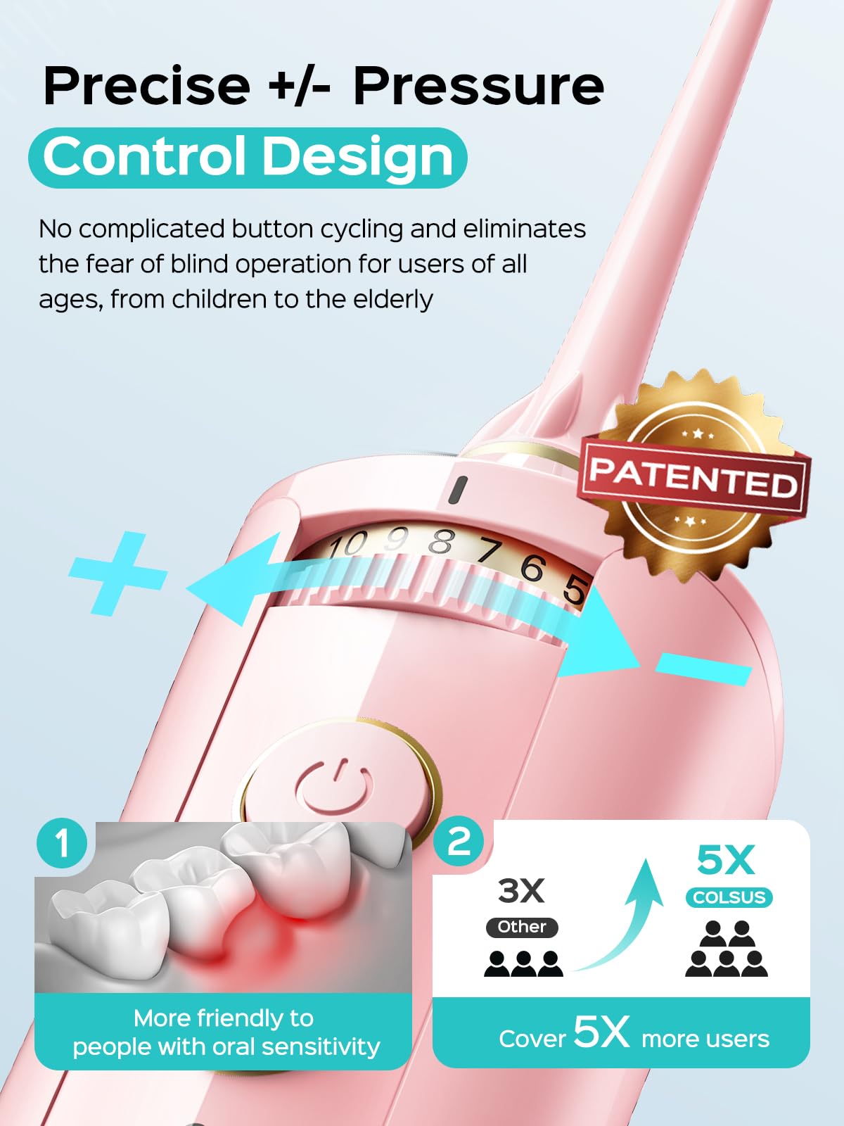 Orthodontic tip for braces included with COSLUS