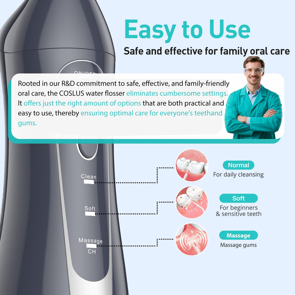 IPX7 waterproof wireless water flosser
