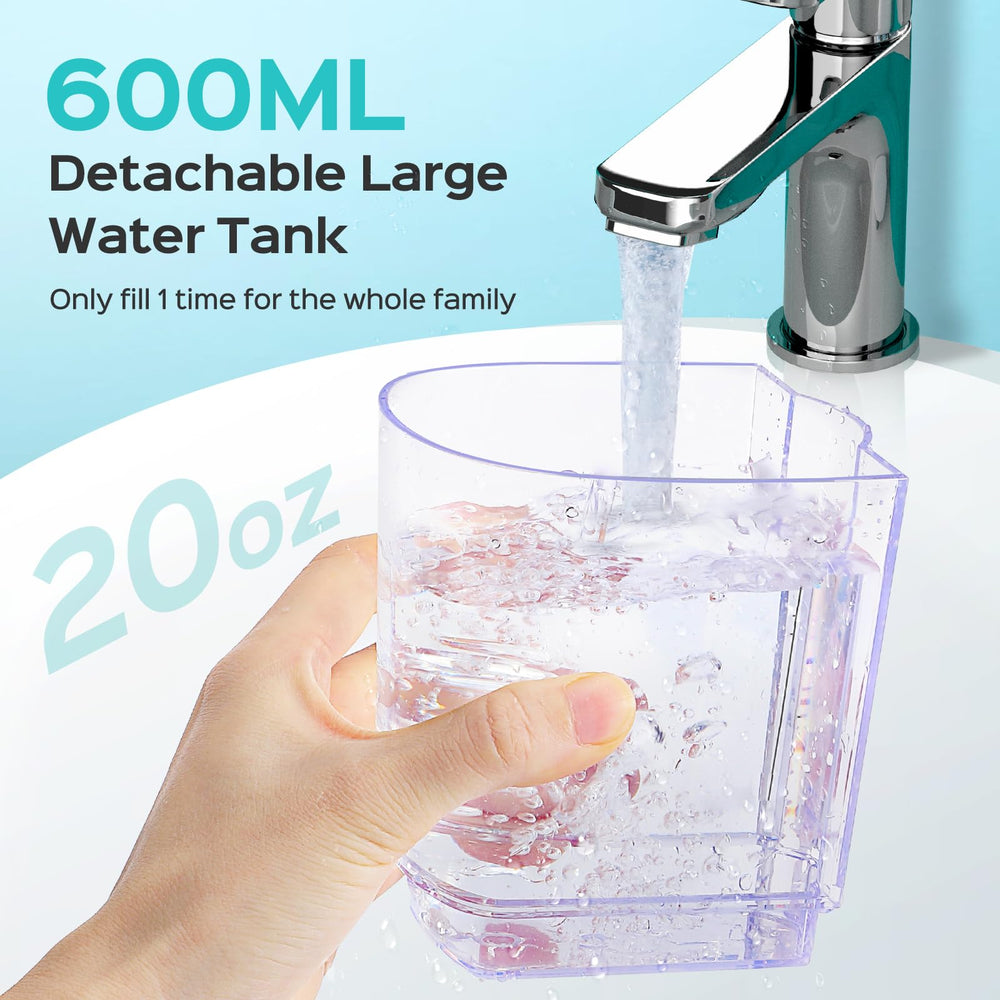 Compact and stylish COSLUS water flosser design
