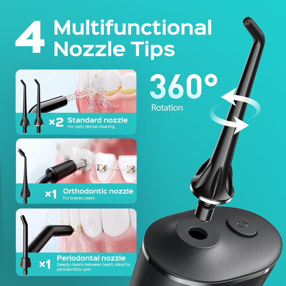 IPX7 waterproof badge on COSLUS flosser