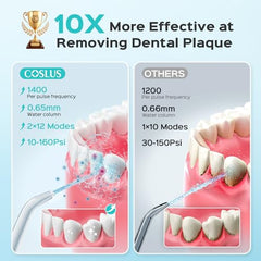 Water flosser being used for orthodontic braces care