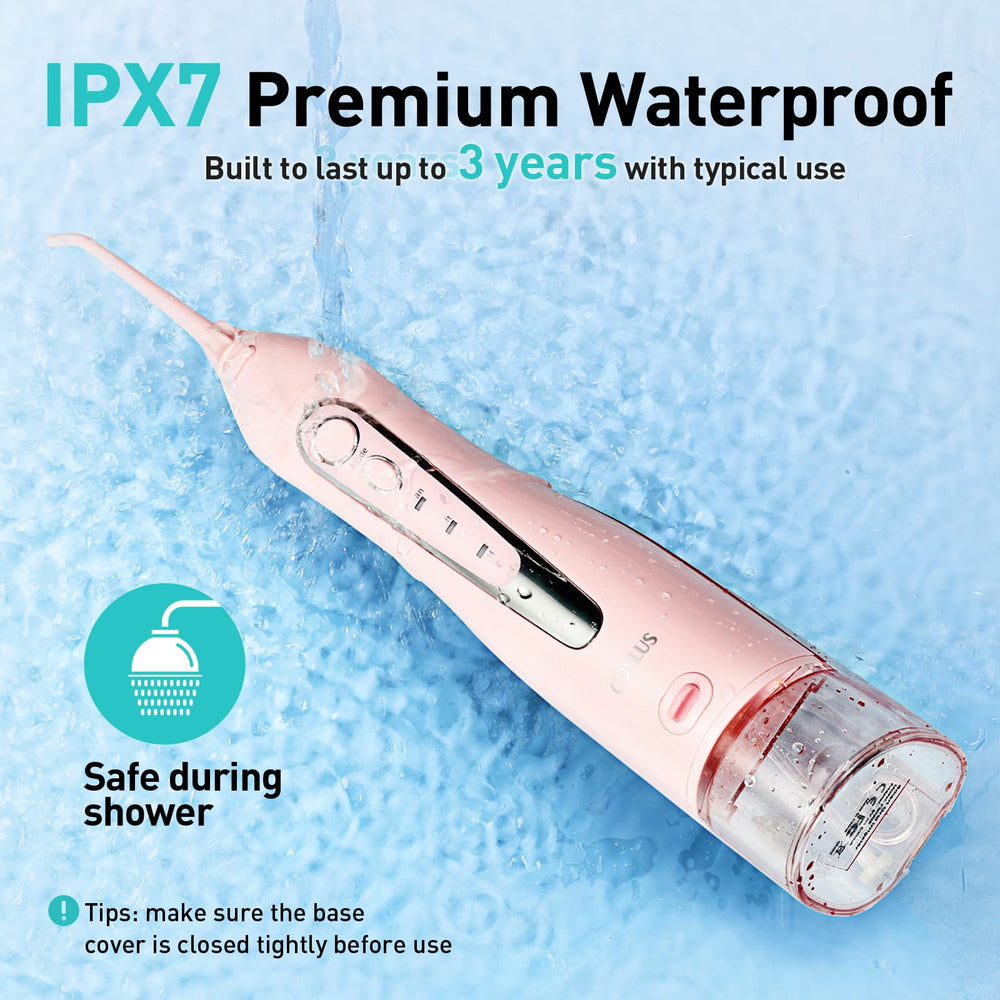 Ergonomic pink handle with five interchangeable tips