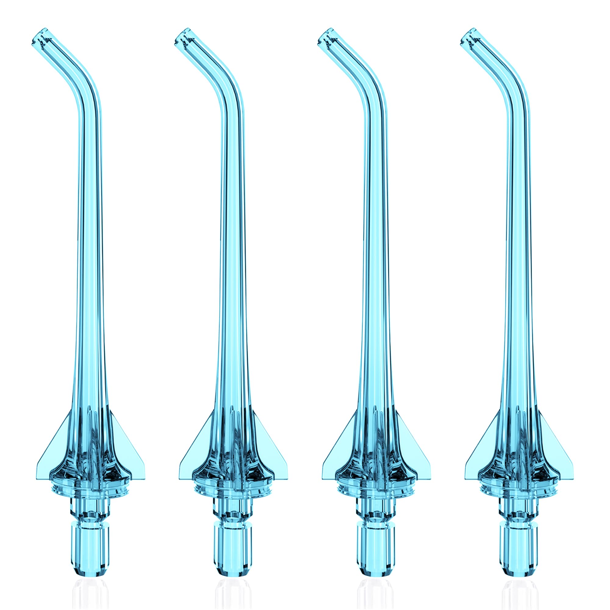 COSLUS water flosser replacement heads 4pc set in blue case - image 1
