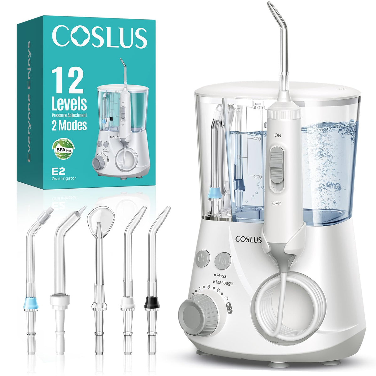 COSLUS Advanced Water Flosser front view