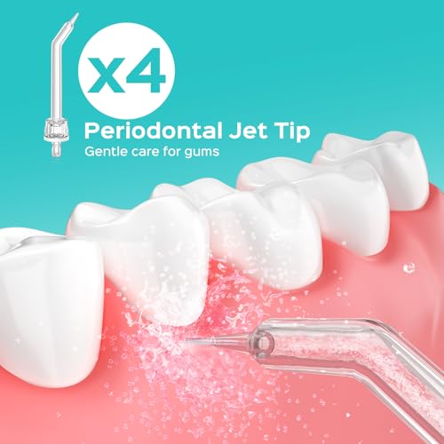 Multi-pack replacement tips including standard, periodontal, orthodontic, and tongue cleaner tips
