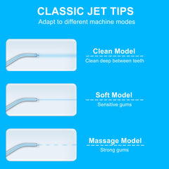 Total replacement tips bundle for COSLUS water flosser with storage case