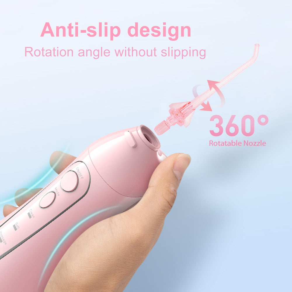 How to install and replace COSLUS water flosser tips (pink)