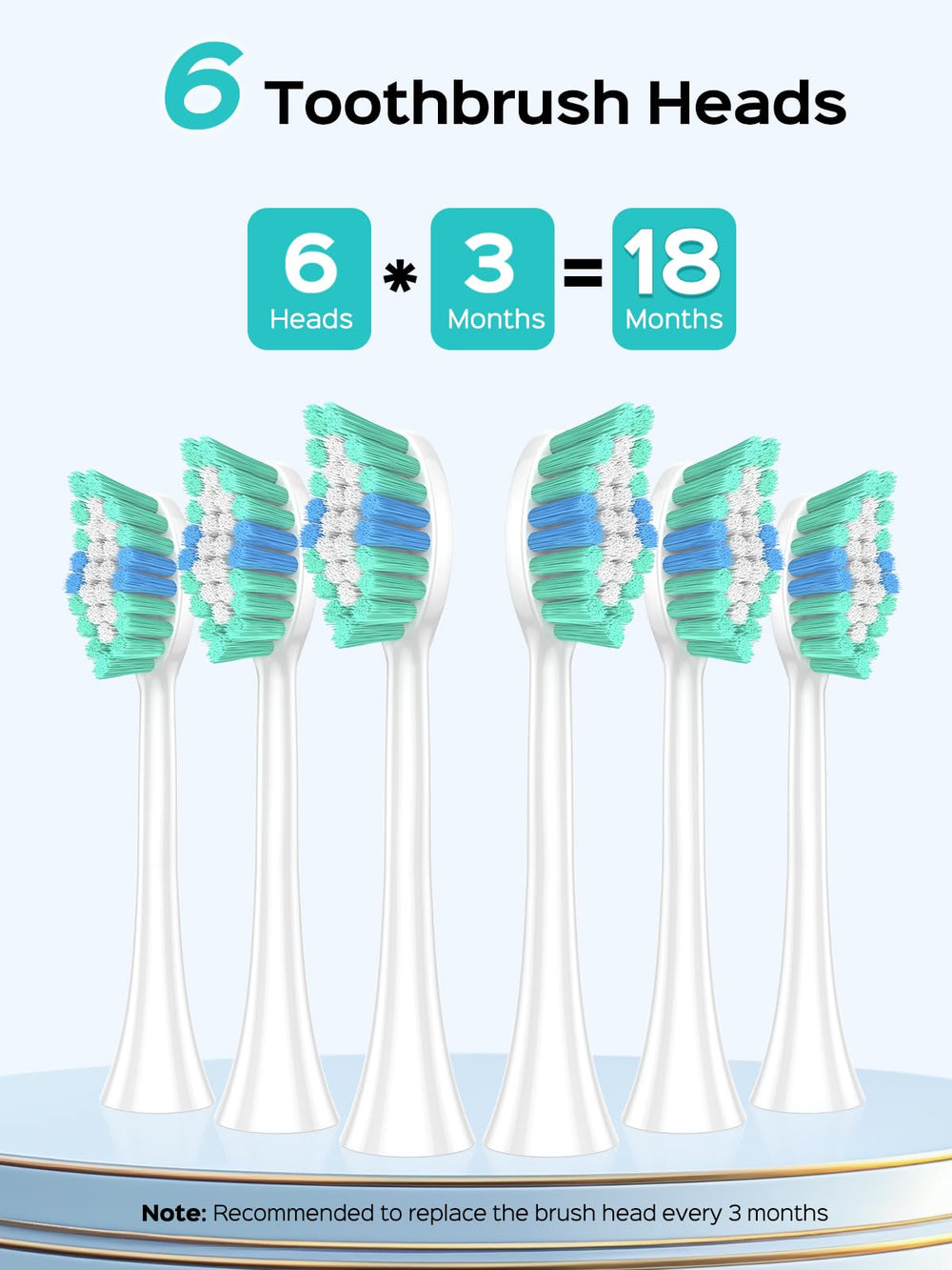 Wireless charging base for COSLUS toothbrush with long-lasting battery