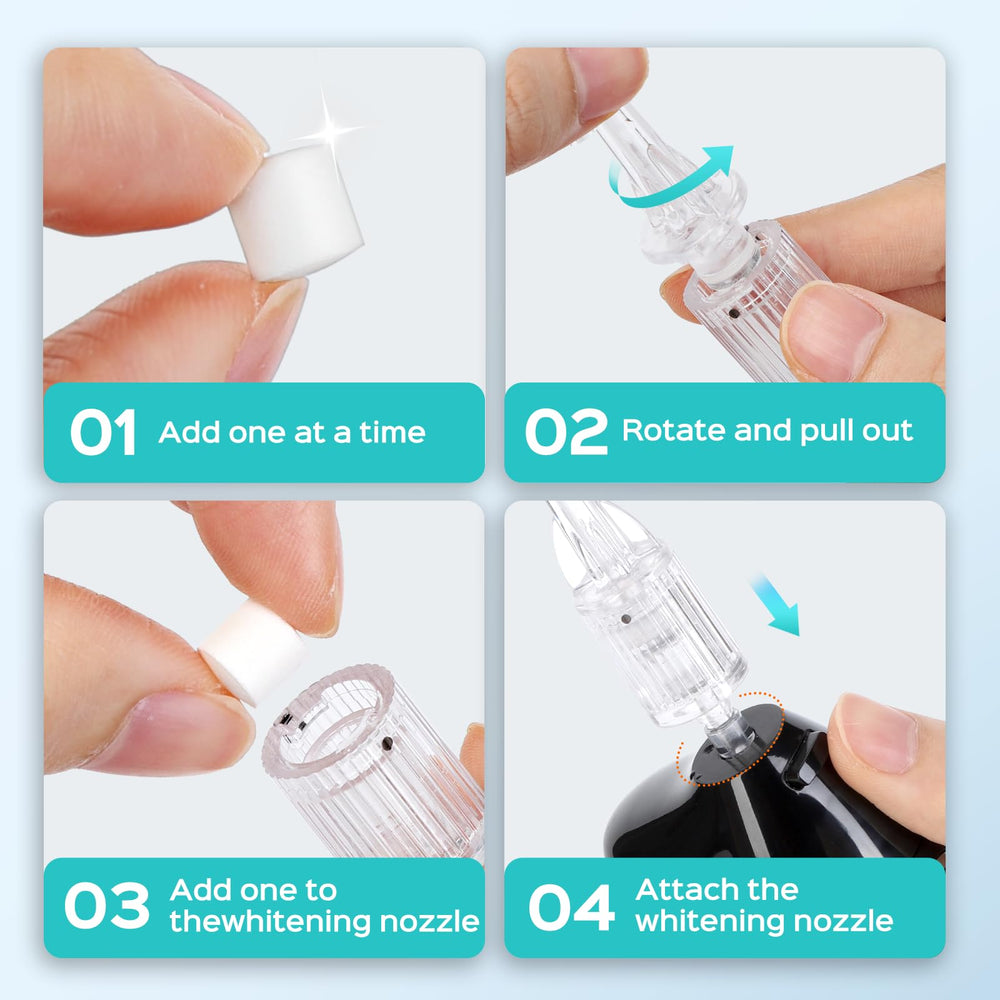 Mint whitening flavor used with COSLUS water flosser