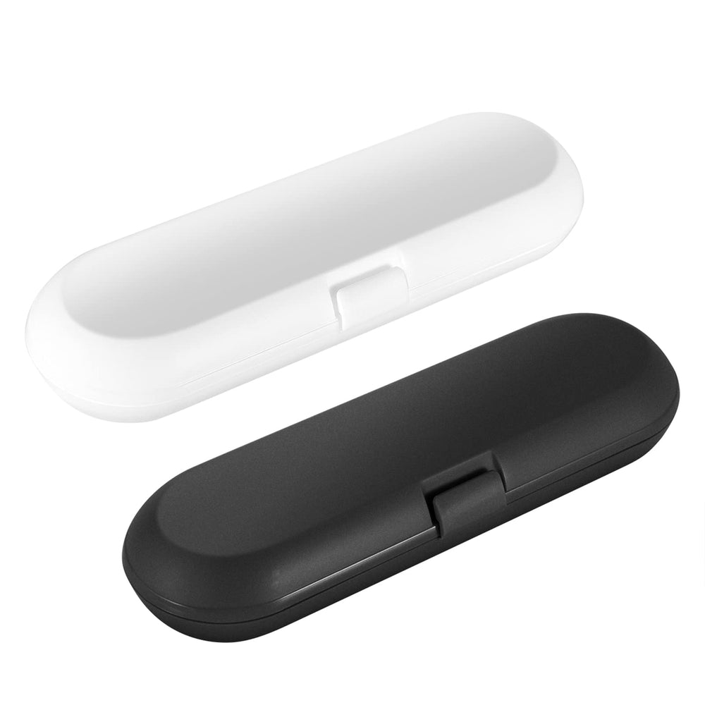 Cosmos 2 pack toothbrush travel case in white