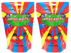 Front view of Cotton Mouth Candy Dry Mouth Relief Fruit Mix 3.3oz bag