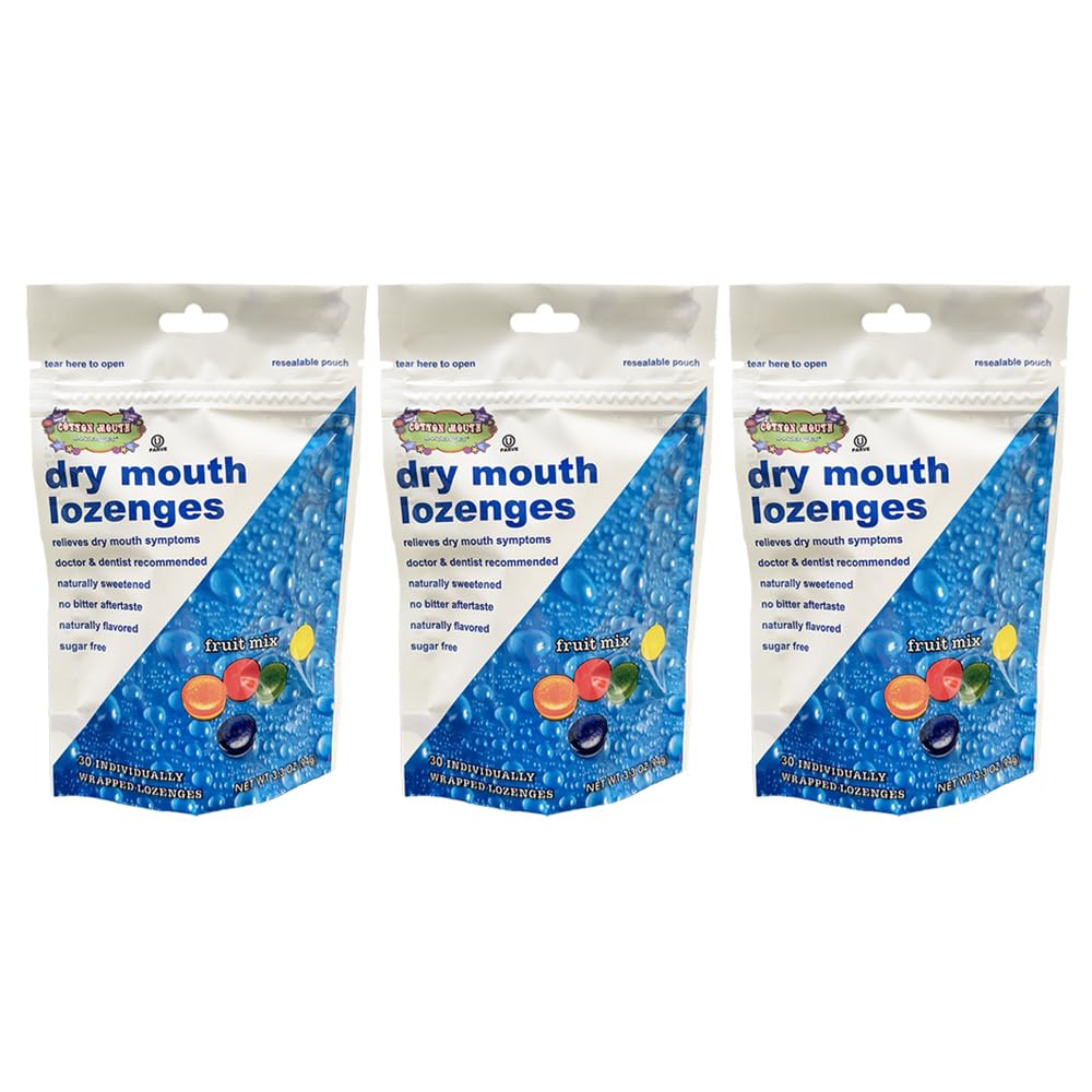 Cotton Mouth Lozenges fruit mix packaging