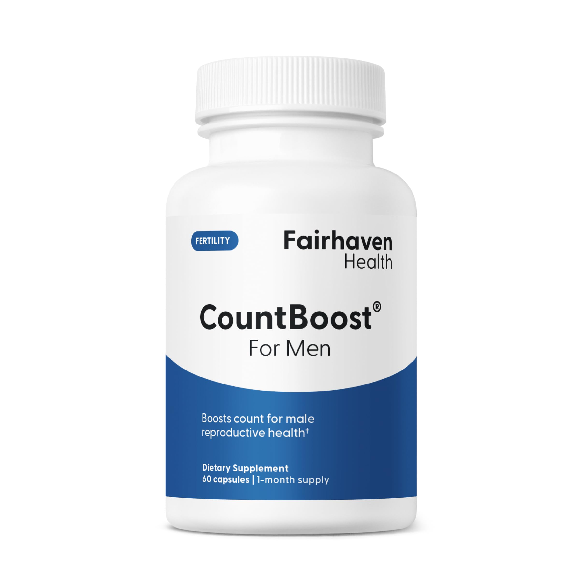CountBoost for Men bottle with label