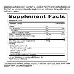 Graphic of ingredients: acerola berry extract and citrus bioflavonoids