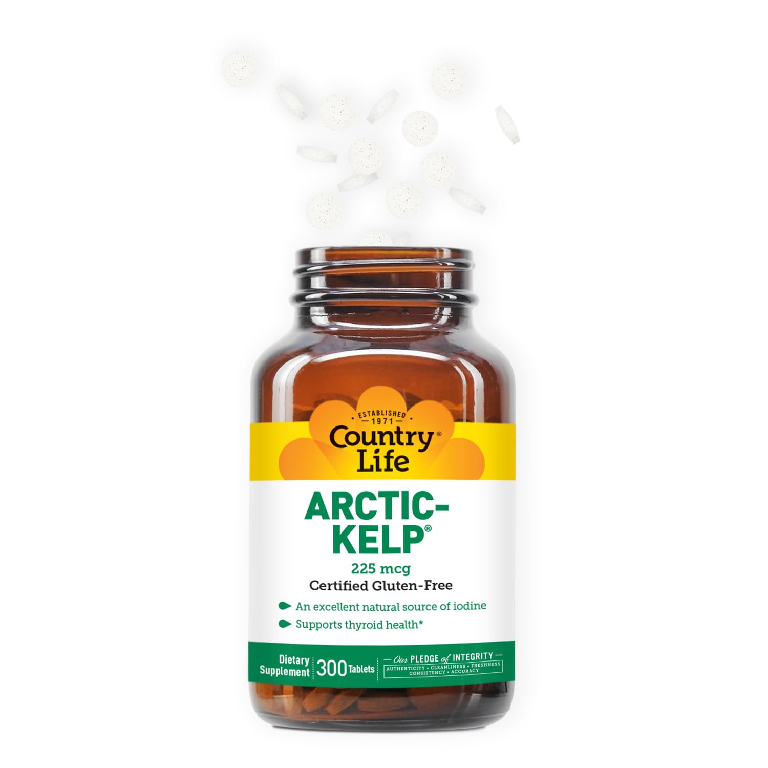 Arctic-Kelp tablets arranged for product shot