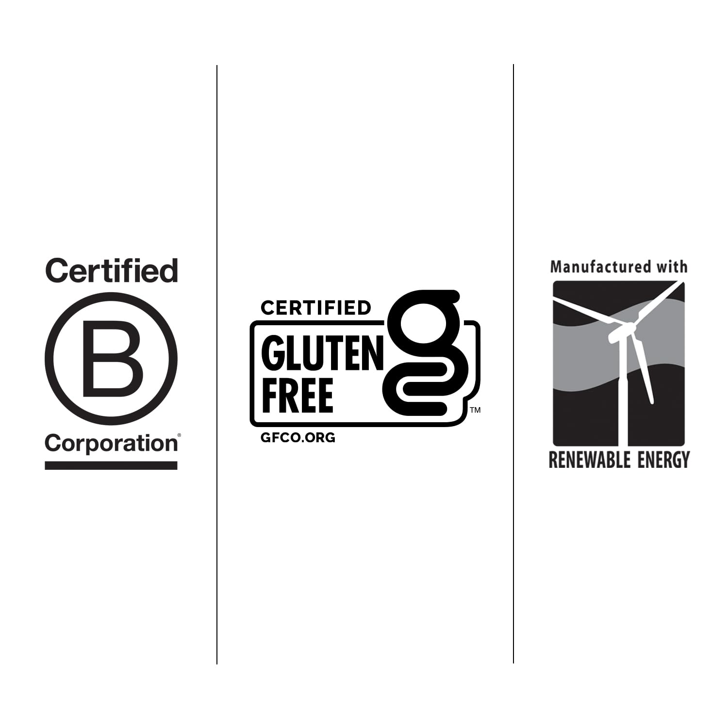 Gluten-free and vegan labeling on packaging