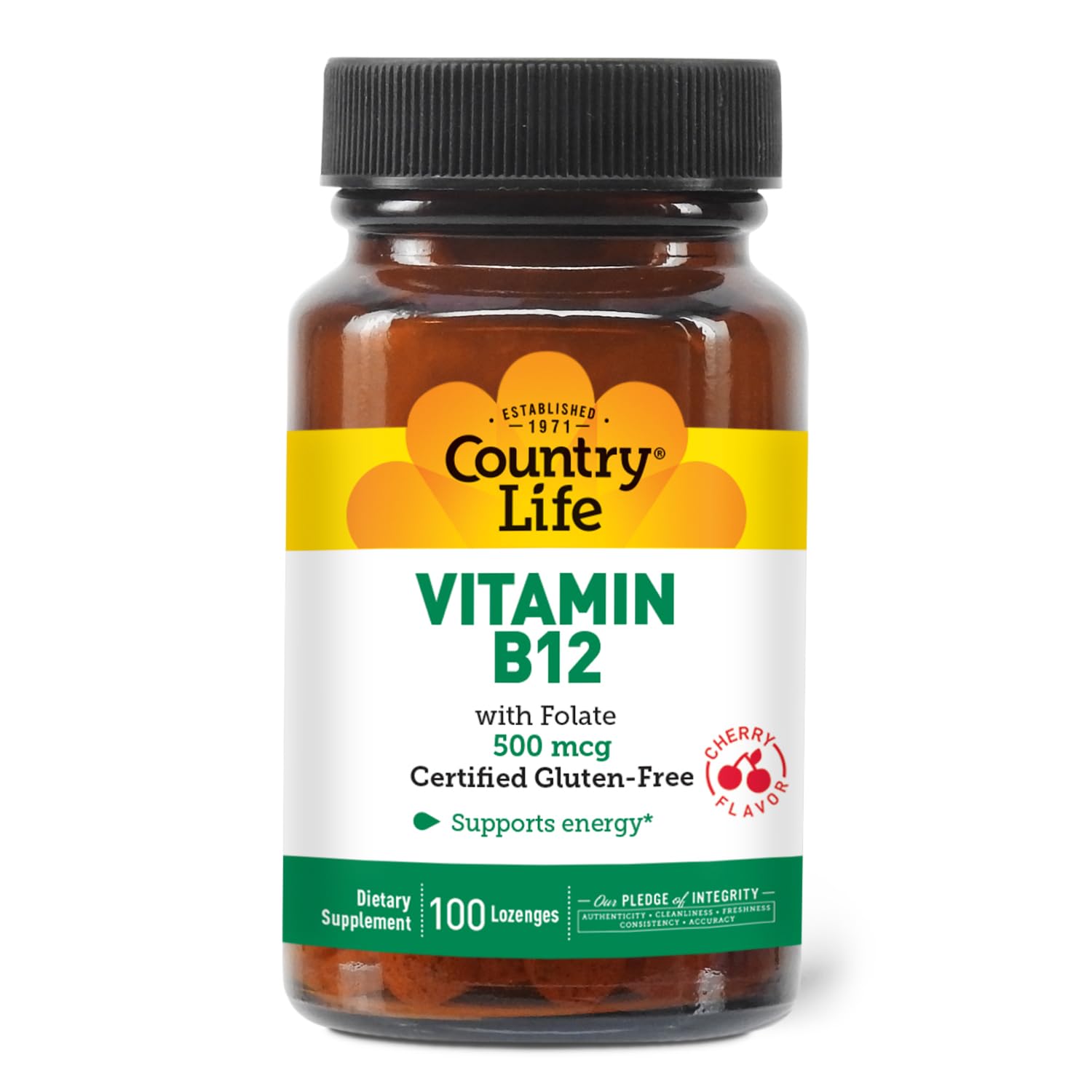 Country Life B12 with Folate bottle front