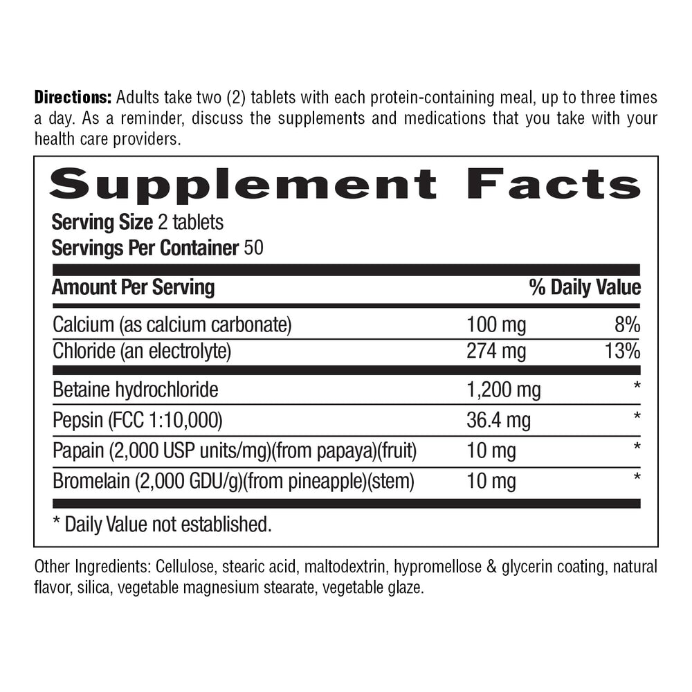 Graphic showing digestive enzymes Pepsin, Papain and Bromelain