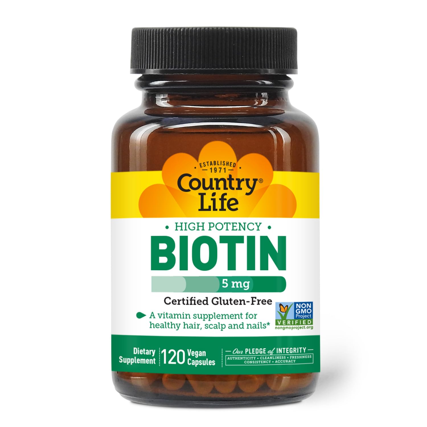 Vegetarian Biotin capsule illustration