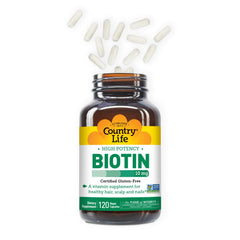 Vegan and gluten-free certification label for biotin