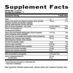 Country Life Bone Solid bottle showing side label and supplement facts