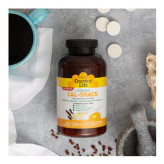 Close-up of vanilla orange Cal-Snack wafers