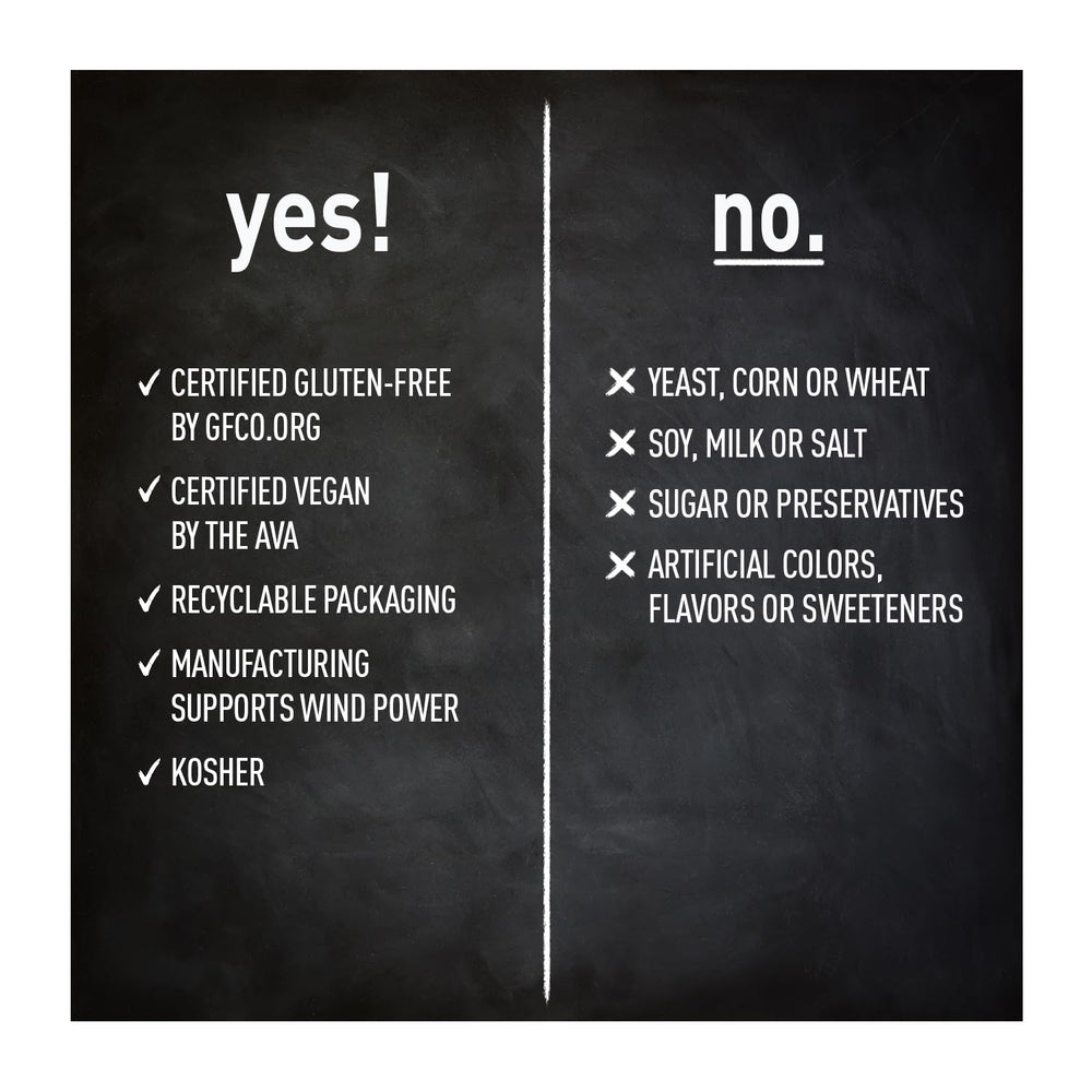 Nutrition facts label showing 250mg per tablet