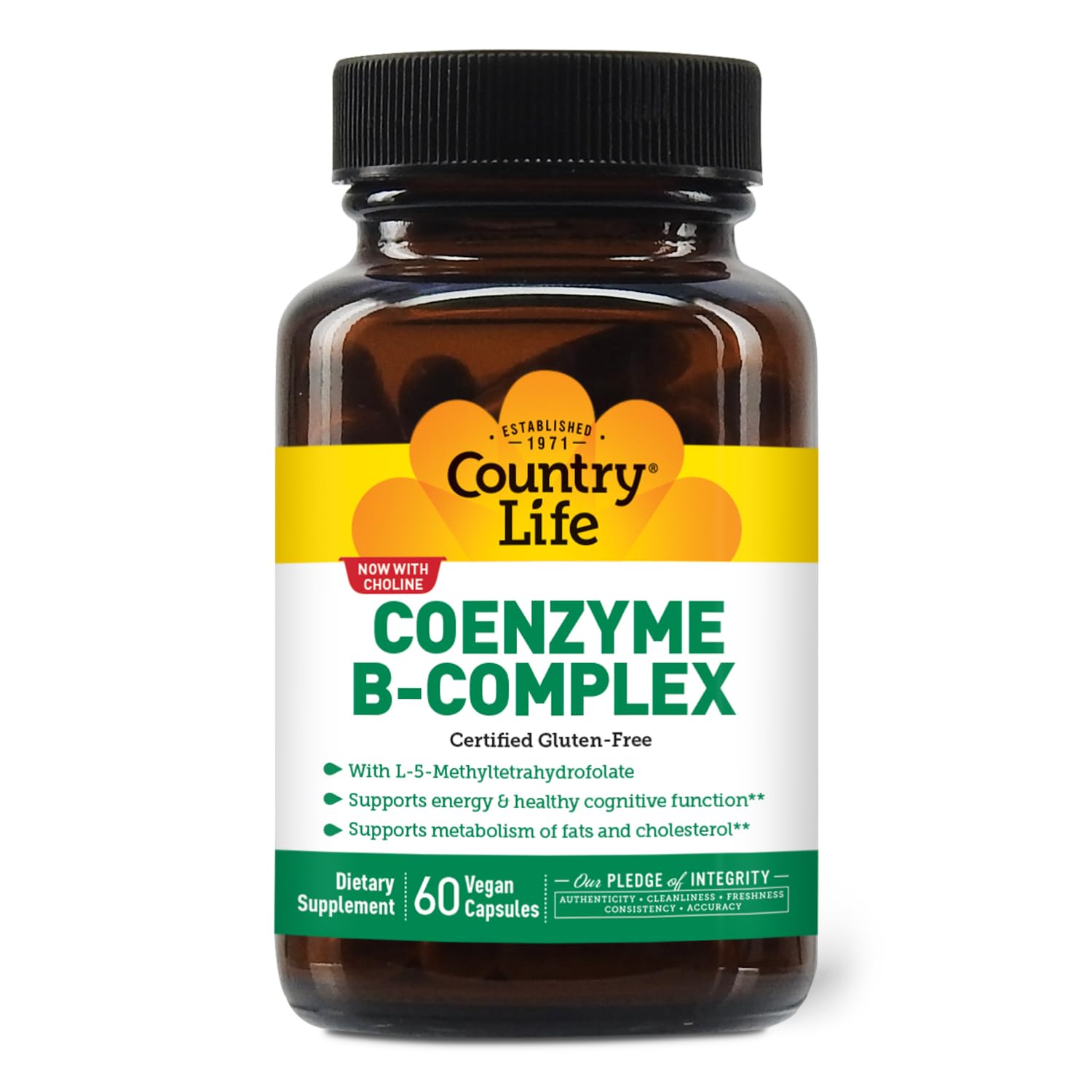 Country Life Coenzyme B-Complex bottle with front label