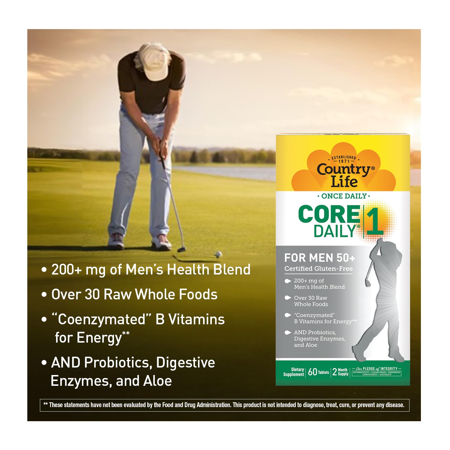 Men’s Health Blend featuring saw palmetto and tomato lycopene