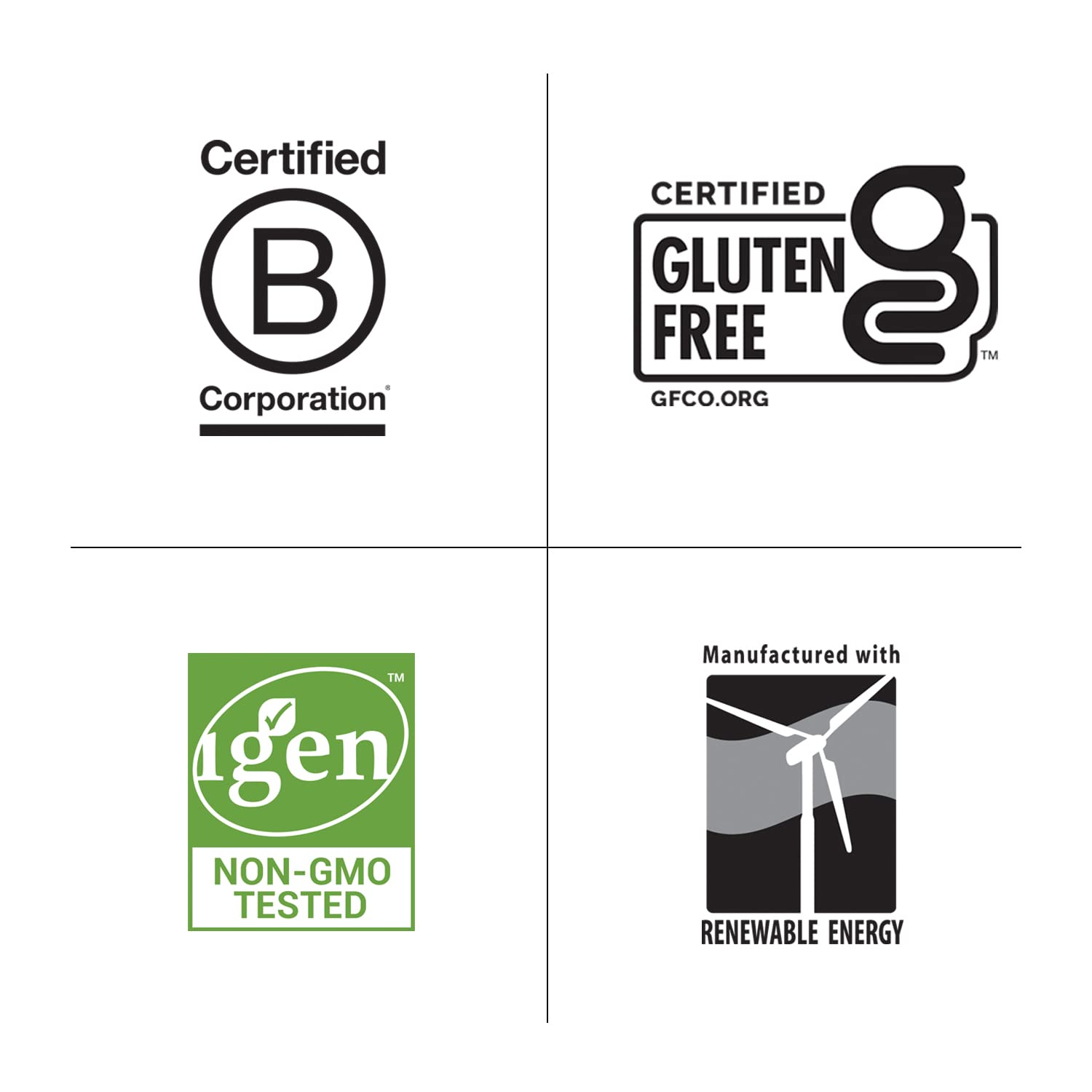 Gluten-free, allergen-conscious ingredients