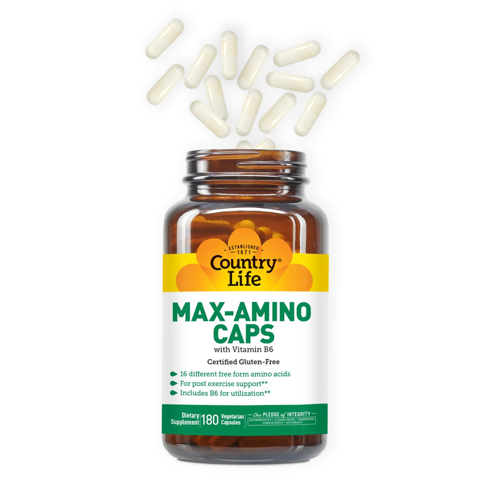 Close-up of Maxi-Amino 16 amino acids label