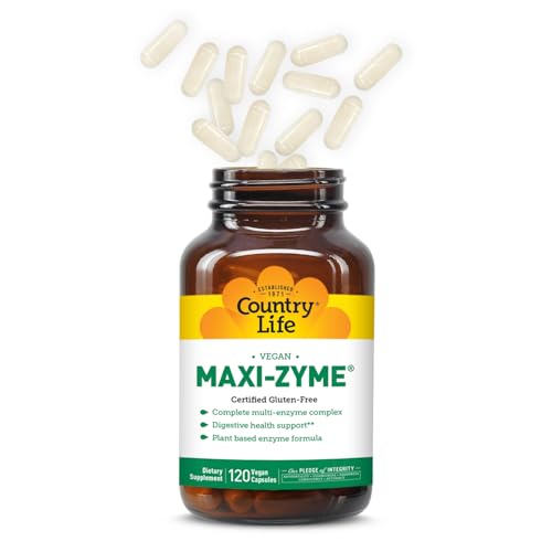 Maxi-Zyme 120 vegetarian capsules close-up