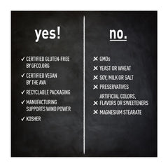 Gluten free vegan kosher certification logos on packaging