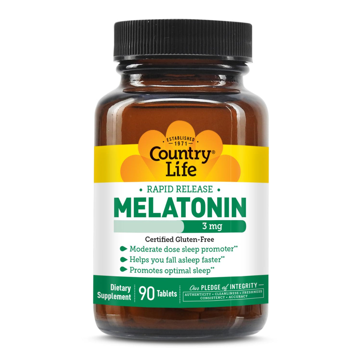 Country Life Melatonin Sleep Aid 3mg rapid-release tablet