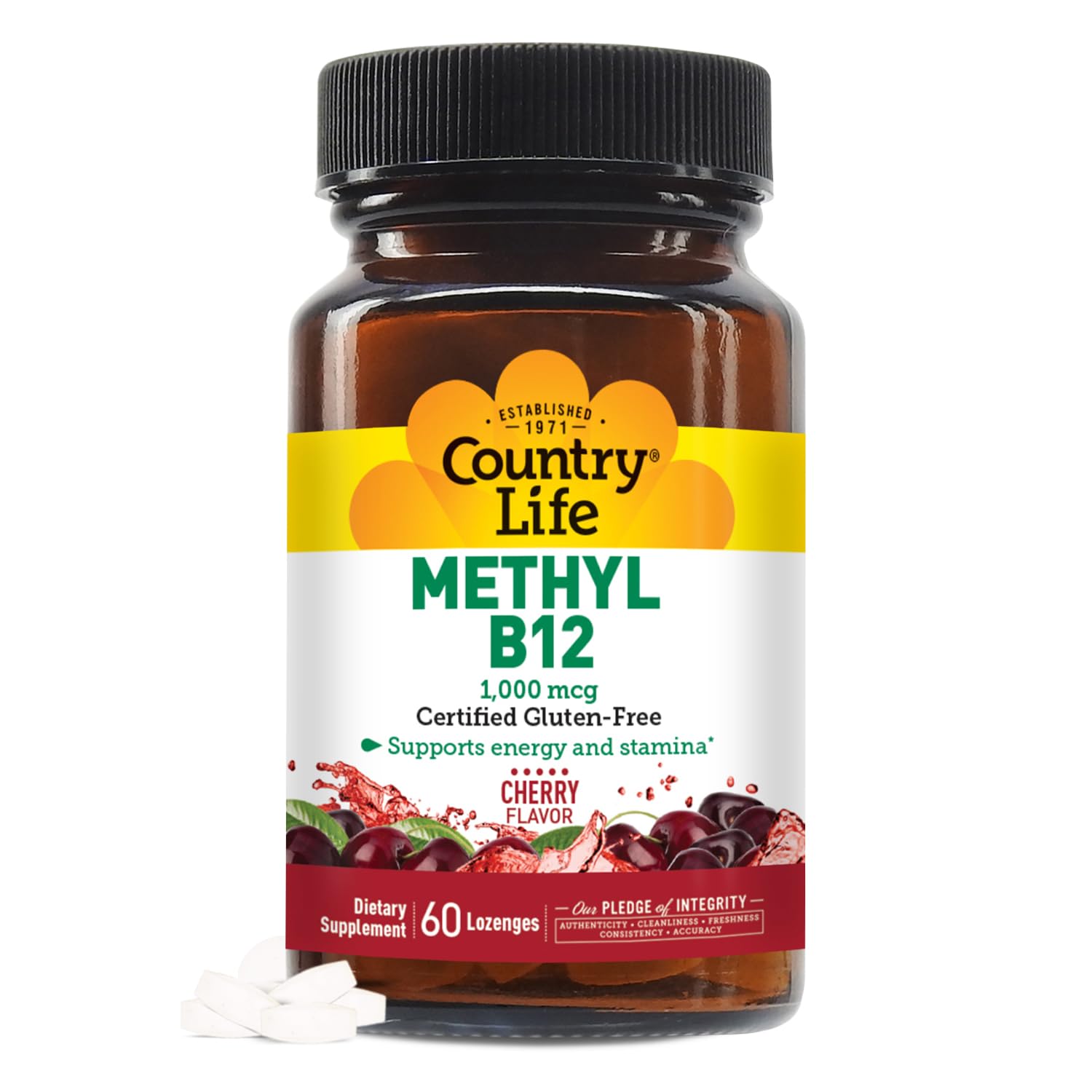 Country Life Methyl B-12 Capsules bottle front view