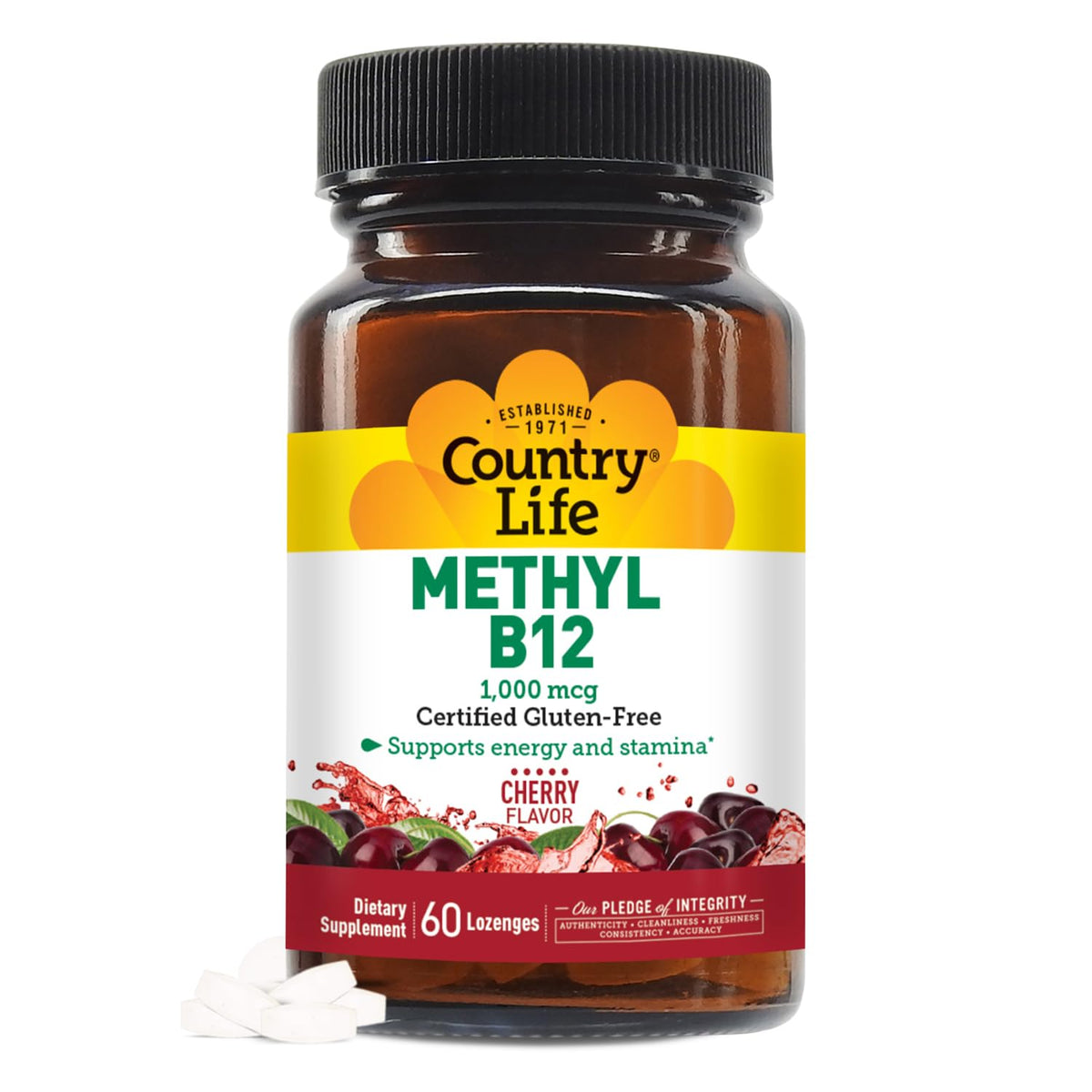 Country Life Methyl B-12 Capsules bottle front view