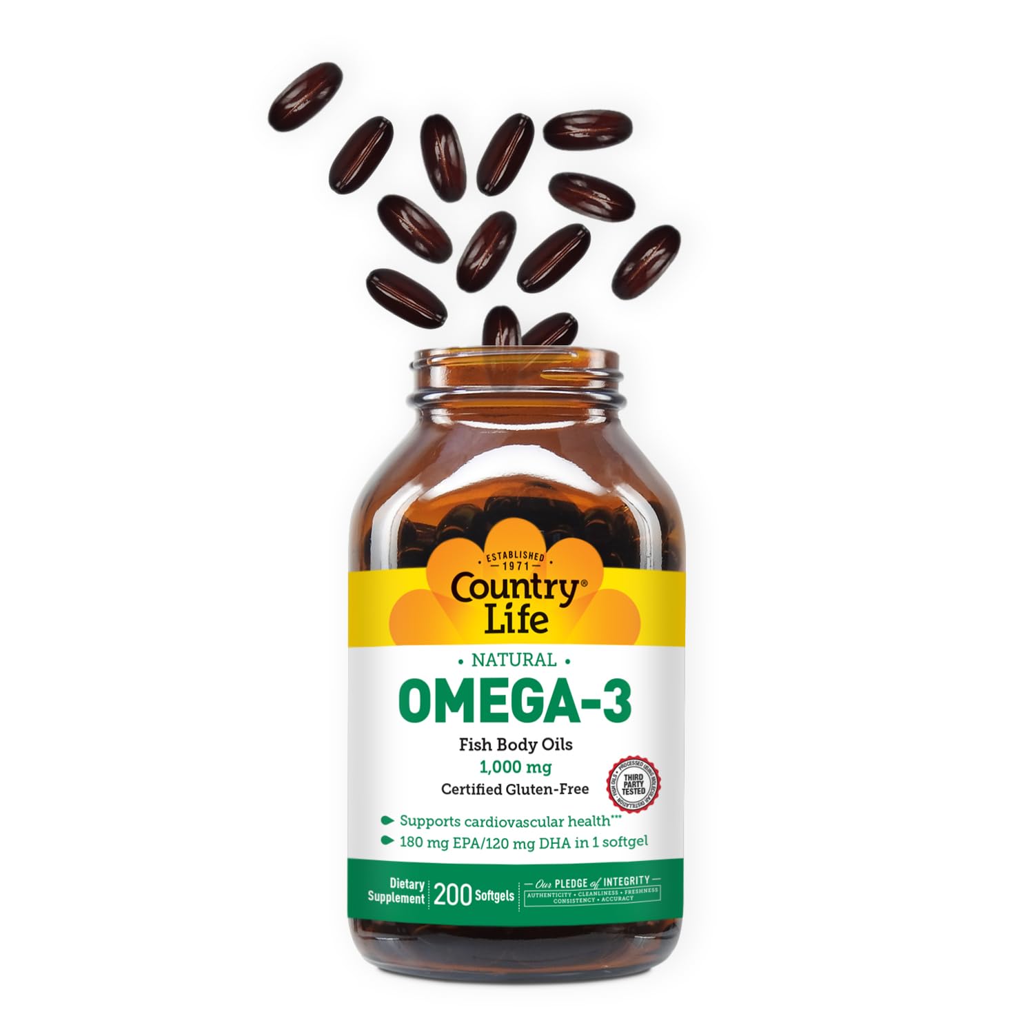 Sourced from fresh cold-water fish for high-quality omega-3 oil.