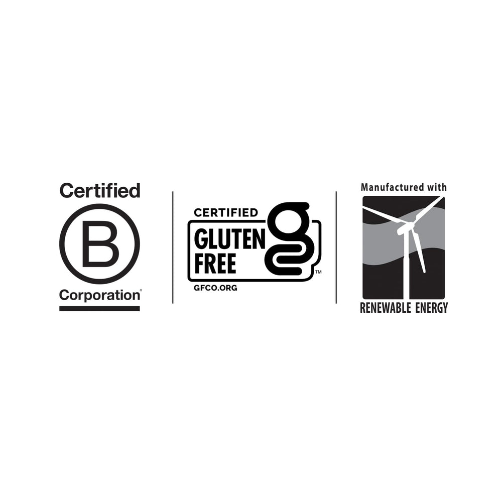 GFCO gluten-free certification label on the Omega-3 bottle.