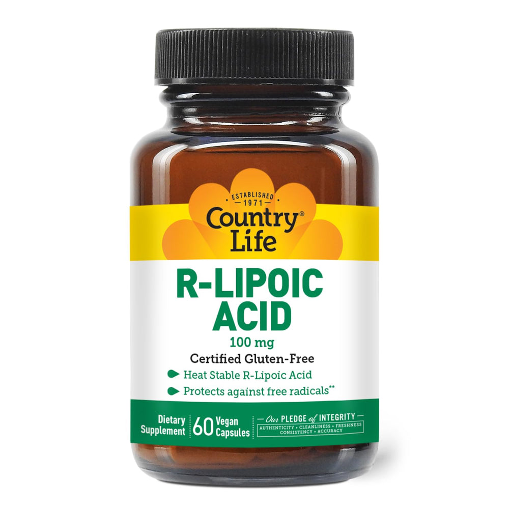 Country Life R-Alpha Lipoic Acid Complex 300mg bottle - front view