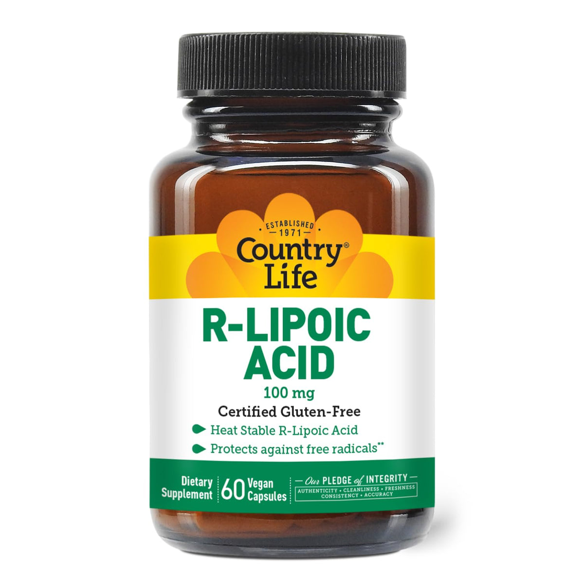 Country Life R-Alpha Lipoic Acid Complex 300mg bottle - front view