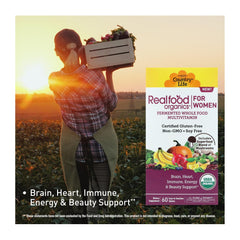 Organic ingredients used in Country Life Realfood Organics Women's Multivitamin