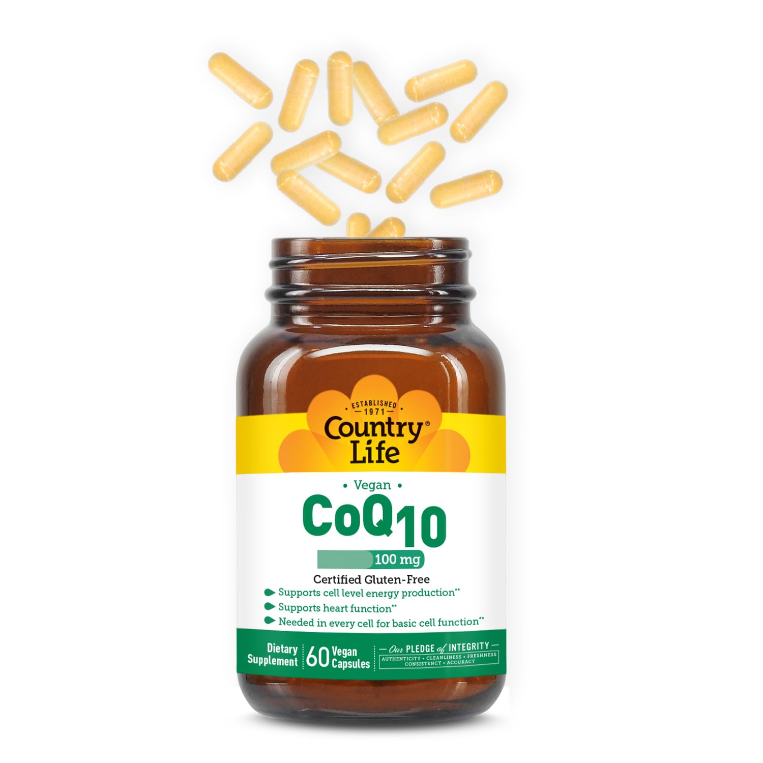 CoQ10 heart function support graphic